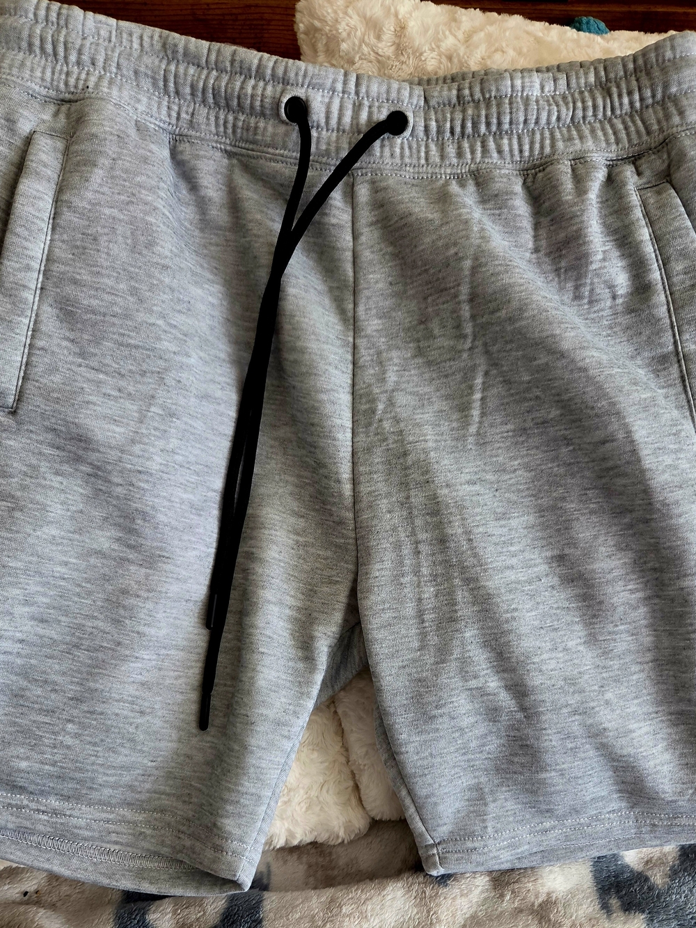 Men's Athletic Grey Drawstring Shorts